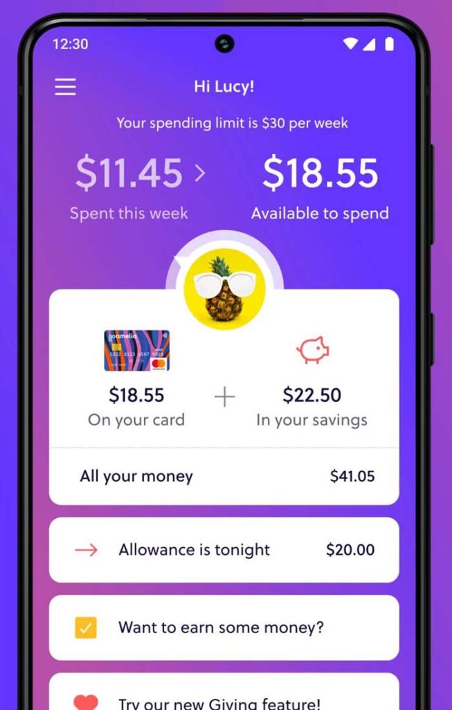 GoHenry Chore and Allowance App Screenshot