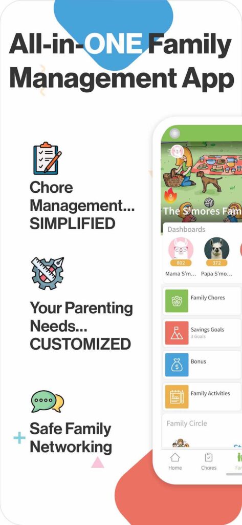SmoresUp chore app screenshot.